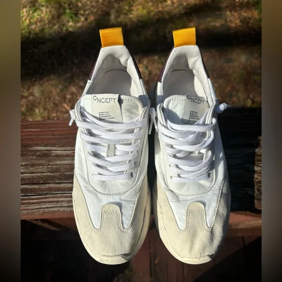 Oncept Brooklyn White Cloud Sneakers 6 - Picture 10 of 14